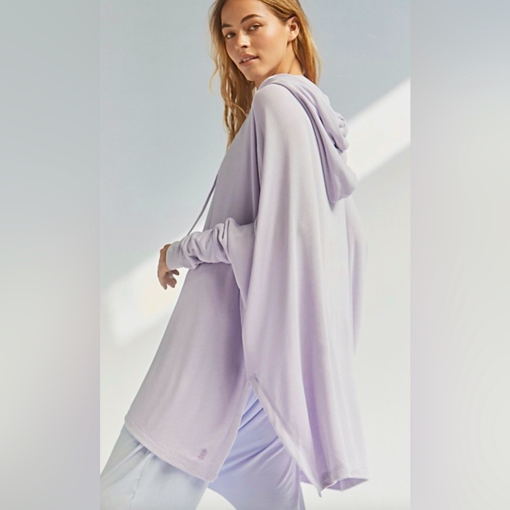 FP Movement by Free People Lavender Lightweight Hooded Pullover